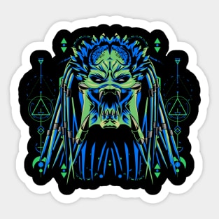 predator mask Sticker